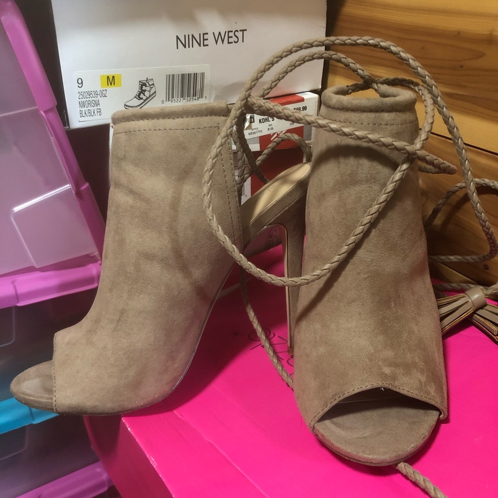 Nude booties size 9